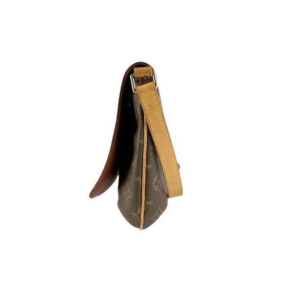 Auth LOUIS VUITTON Monogram Musette Tango Short Shoulder Bag Brown - Picture 4 of 13